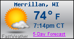 Weather Forecast for Merrillan, WI