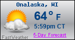Weather Forecast for Onalaska, WI