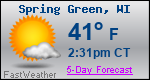 Weather Forecast for Spring Green, WI