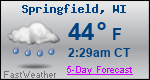 Weather Forecast for Springfield, WI