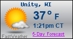 Weather Forecast for Unity, WI