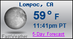 Weather Forecast for Lompoc, CA