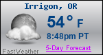 Weather Forecast for Irrigon, OR
