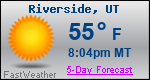 Weather Forecast for Riverside, UT