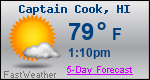 Weather Forecast for Captain Cook, HI