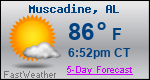 Weather Forecast for Muscadine, AL