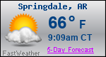Weather Forecast for Springdale, AR