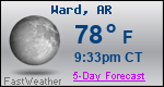 Weather Forecast for Ward, AR