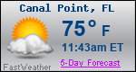 Weather Forecast for Canal Point, FL