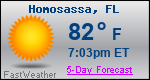 Weather Forecast for Homosassa, FL