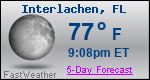 Weather Forecast for Interlachen, FL