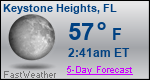 Weather Forecast for Keystone Heights, FL