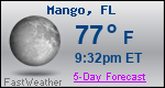 Weather Forecast for Mango, FL