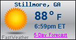 Weather Forecast for Stillmore, GA