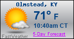 Weather Forecast for Olmstead, KY