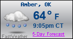 Weather Forecast for Amber, OK