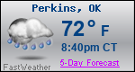 Weather Forecast for Perkins, OK