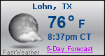 Weather Forecast for Lohn, TX