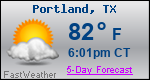 Weather Forecast for Portland, TX