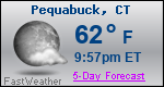 Weather Forecast for Pequabuck, CT