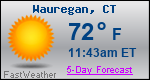 Weather Forecast for Wauregan, CT