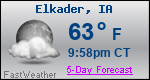 Weather Forecast for Elkader, IA