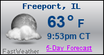 Weather Forecast for Freeport, IL