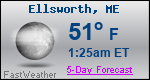 Weather Forecast for Ellsworth, ME
