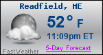 Weather Forecast for Readfield, ME