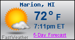 Weather Forecast for Marion, MI