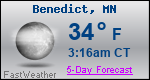 Weather Forecast for Benedict, MN