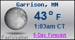Weather Forecast for Garrison, MN