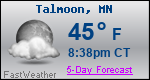 Weather Forecast for Talmoon, MN