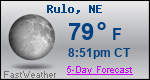 Weather Forecast for Rulo, NE