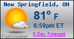 Weather Forecast for New Springfield, OH