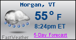 Weather Forecast for Morgan, VT