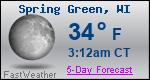 Weather Forecast for Spring Green, WI