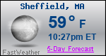 Weather Forecast for Sheffield, MA