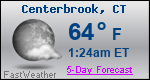 Weather Forecast for Centerbrook, CT