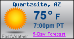 Weather Forecast for Quartzsite, AZ