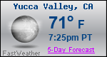 Weather Forecast for Yucca Valley, CA