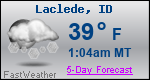 Weather Forecast for Laclede, ID