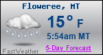 Weather Forecast for Floweree, MT