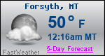 Weather Forecast for Forsyth, MT