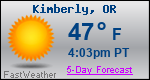 Weather Forecast for Kimberly, OR