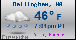 Weather Forecast for Bellingham, WA
