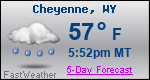 Weather Forecast for Cheyenne, WY