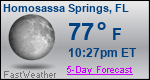 Weather Forecast for Homosassa Springs, FL