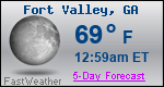 Weather Forecast for Fort Valley, GA