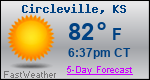Weather Forecast for Circleville, KS